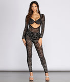 Heat Up The Party Catsuit will help you dress the part in stylish holiday party attire, an outfit for a New Year’s Eve party, & dressy or cocktail attire for any event.