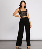 Lace Be BFFs Jumpsuit provides a stylish start to creating your best summer outfits of the season with on-trend details for 2023!
