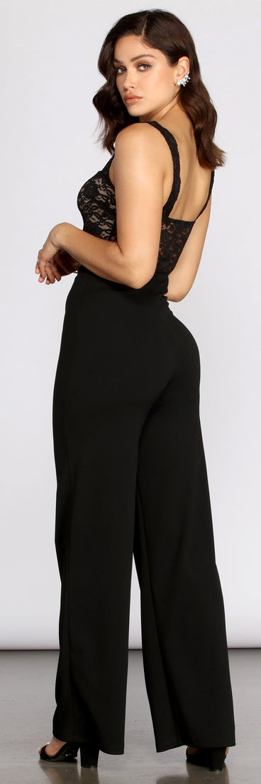 Lace Be BFFs Jumpsuit provides a stylish start to creating your best summer outfits of the season with on-trend details for 2023!