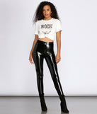 Faux Patent Leather Leggings