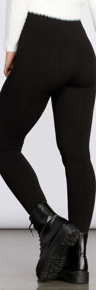 Woven Fleece Leggings