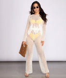 High Waist Wide Leg Crochet Pants provides a stylish start to creating your best summer outfits of the season with on-trend details for 2023!