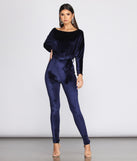 A Formal Affair Velvet Jumpsuit will help you dress the part in stylish holiday party attire, an outfit for a New Year’s Eve party, & dressy or cocktail attire for any event.