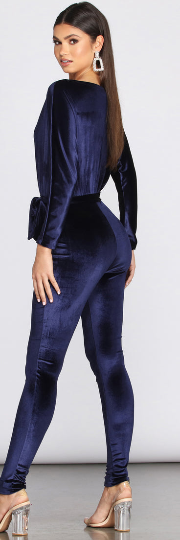A Formal Affair Velvet Jumpsuit