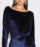 A Formal Affair Velvet Jumpsuit