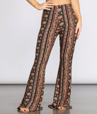 Boho Babe Paisley Striped Flared Pants is a trendy pick to create 2023 festival outfits, festival dresses, outfits for concerts or raves, and complete your best party outfits!