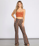 Boho Babe Paisley Striped Flared Pants provides a stylish start to creating your best summer outfits of the season with on-trend details for 2023!
