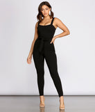 Effortless Look Tie Waist Jumpsuit provides a stylish start to creating your best summer outfits of the season with on-trend details for 2023!