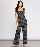 Time To Play Ruffle Plaid Jumpsuit for 2022 festival outfits, festival dress, outfits for raves, concert outfits, and/or club outfits