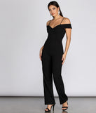 The Whole Package Off Shoulder Jumpsuit will help you dress the part in stylish holiday party attire, an outfit for a New Year’s Eve party, & dressy or cocktail attire for any event.