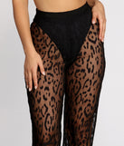 Wide Leg Leopard Mesh Pants is a trendy pick to create 2023 festival outfits, festival dresses, outfits for concerts or raves, and complete your best party outfits!