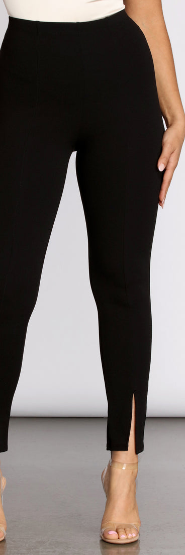 High Rise Ankle Slits Skinny Pants provides a stylish start to creating your best summer outfits of the season with on-trend details for 2023!