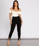 High Rise Ankle Slits Skinny Pants provides a stylish start to creating your best summer outfits of the season with on-trend details for 2023!