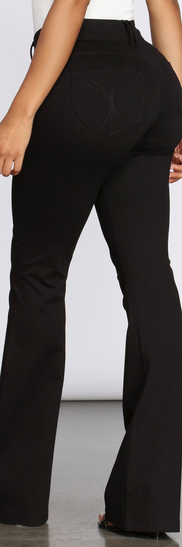 Flared and Fab Ponte Pants provides a stylish start to creating your best summer outfits of the season with on-trend details for 2023!