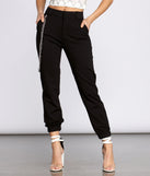 Edgy Chic Ponte Knit Joggers is a trendy pick to create 2023 festival outfits, festival dresses, outfits for concerts or raves, and complete your best party outfits!