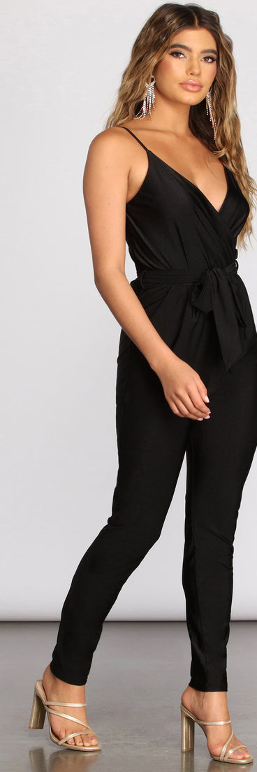Girl On The Go Jumpsuit will help you dress the part in stylish holiday party attire, an outfit for a New Year’s Eve party, & dressy or cocktail attire for any event.