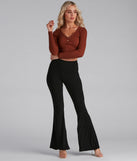 Trendsetting Babe Flared Pants is a fire pick to create 2023 festival outfits, concert dresses, outfits for raves, or to complete your best party outfits or clubwear!