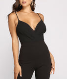 Instant Classic Plunging Surplice Jumpsuit for 2023 festival outfits, festival dress, outfits for raves, concert outfits, and/or club outfits