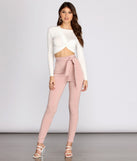 High Rise Tie Waist Skinny Pants provides a stylish start to creating your best summer outfits of the season with on-trend details for 2023!