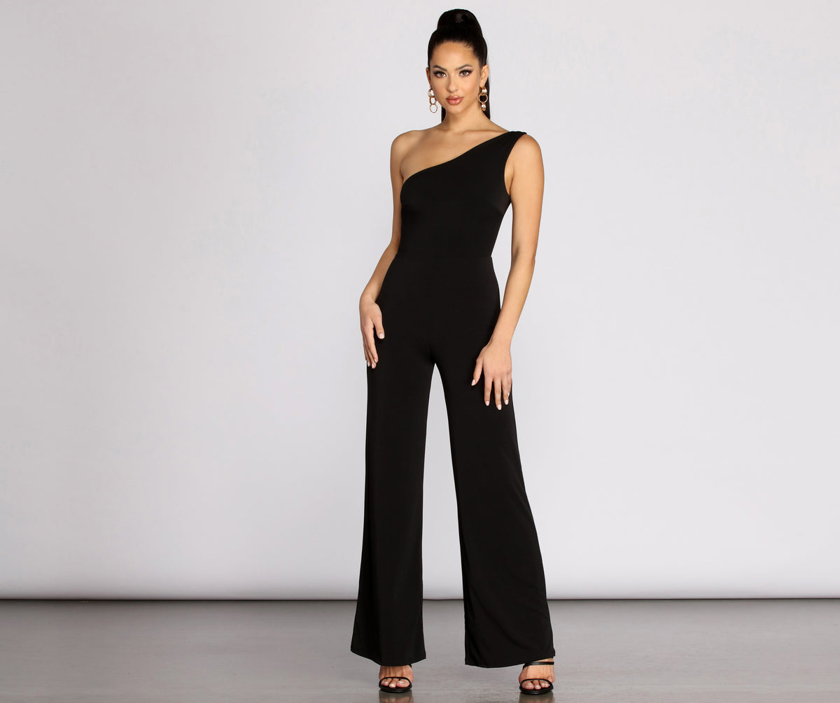 Watch And Learn One Shoulder Jumpsuit & Windsor