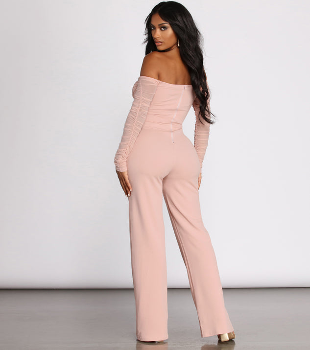 The Sweetest Rose Pink Jumpsuit for Holiday Cocktails