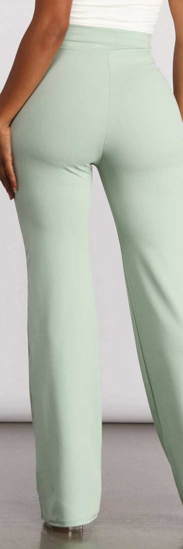 High Waist Wide Leg Dress Pants provides a stylish start to creating your best summer outfits of the season with on-trend details for 2023!
