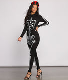 Bad to the Bone Skelton Knit Catsuit provides a stylish start to creating your best summer outfits of the season with on-trend details for 2023!