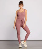Ribbed Knit Tie Waist Catsuit provides a stylish start to creating your best summer outfits of the season with on-trend details for 2023!