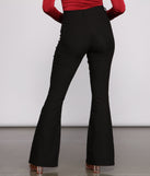 High Rise Ponte Knit Flare Pants provides a stylish start to creating your best summer outfits of the season with on-trend details for 2023!
