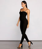 Sultry Vibes Ruched Knit Catsuit provides a stylish start to creating your best summer outfits of the season with on-trend details for 2023!
