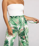 Trip To The Tropics Strapless Jumpsuit provides a stylish start to creating your best summer outfits of the season with on-trend details for 2023!