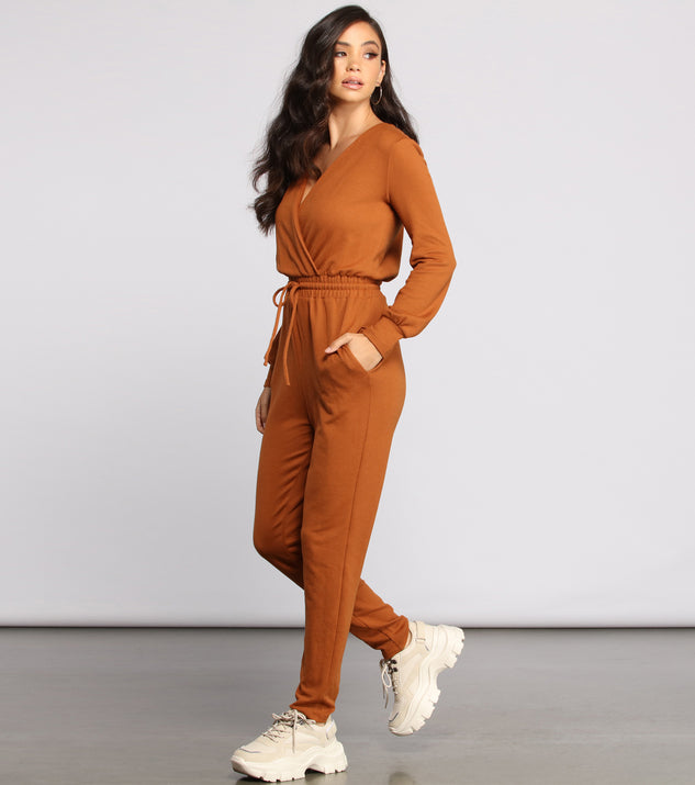 Stylish Surplice Jumpsuit Stylish Surplice Jumpsuit