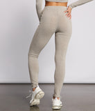 Trendy High Waist Ribbed Knit Leggings provides a stylish start to creating your best summer outfits of the season with on-trend details for 2023!