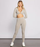 Trendy High Waist Ribbed Knit Leggings provides a stylish start to creating your best summer outfits of the season with on-trend details for 2023!