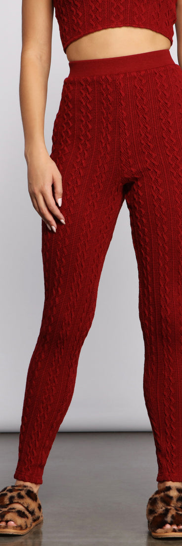 Cable Knit Cutie High Waist Leggings provides a stylish start to creating your best summer outfits of the season with on-trend details for 2023!