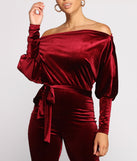 Luxe Elegance Tie Waist Velvet Catsuit for 2023 festival outfits, festival dress, outfits for raves, concert outfits, and/or club outfits