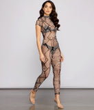 Sleek Snake Print Mesh Catsuit provides a stylish start to creating your best summer outfits of the season with on-trend details for 2023!