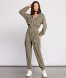 Zipped and Trendy Cargo Jumpsuit provides a stylish start to creating your best summer outfits of the season with on-trend details for 2023!