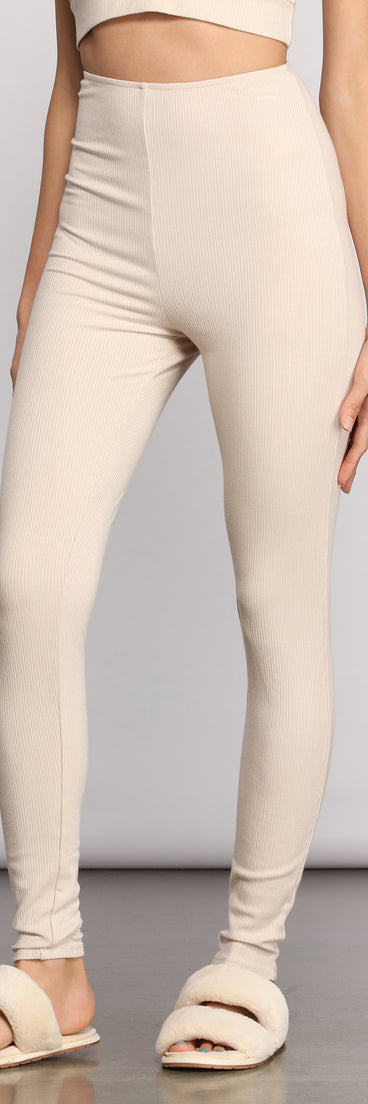 High Waist Basic Ribbed Knit Leggings provides a stylish start to creating your best summer outfits of the season with on-trend details for 2023!