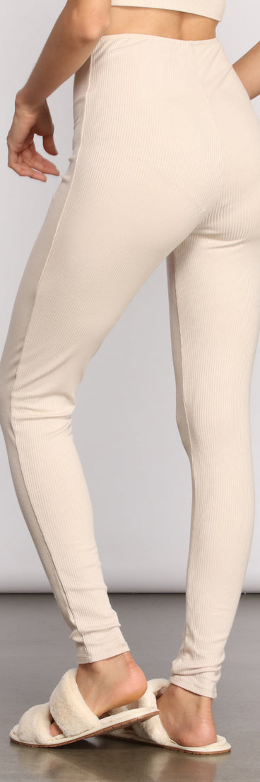 High Waist Basic Ribbed Knit Leggings provides a stylish start to creating your best summer outfits of the season with on-trend details for 2023!
