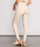 High Waist Basic Ribbed Knit Leggings provides a stylish start to creating your best summer outfits of the season with on-trend details for 2023!