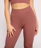 Keeping Knit Casual High Waist Leggings for 2023 festival outfits, festival dress, outfits for raves, concert outfits, and/or club outfits