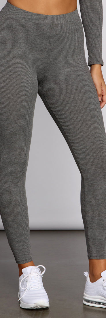 Ribbed Knit High Waist Leggings provides a stylish start to creating your best summer outfits of the season with on-trend details for 2023!