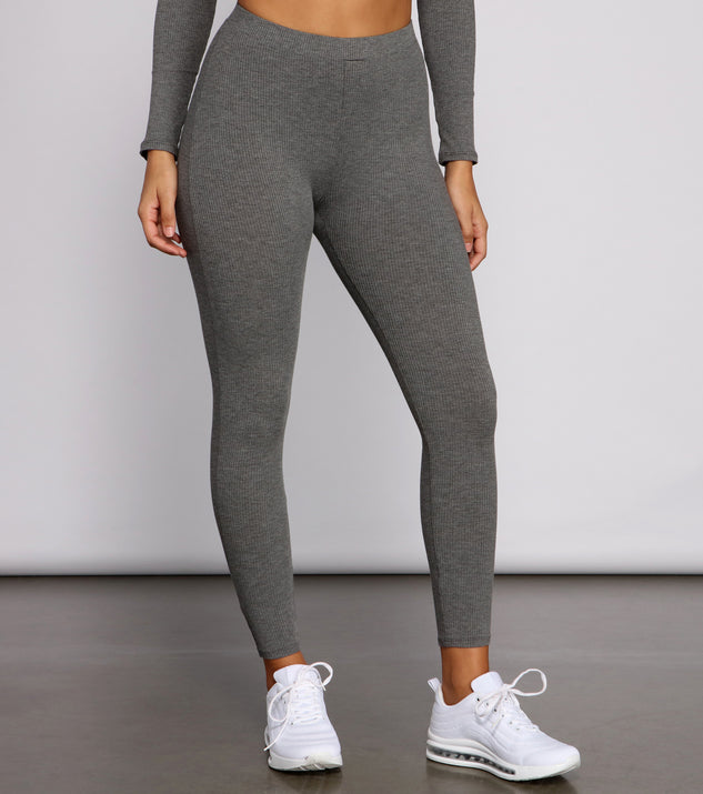 Ribbed Knit High Waist Leggings provides a stylish start to creating your best summer outfits of the season with on-trend details for 2023!