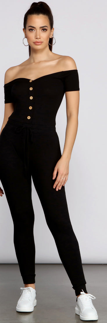 Casually Chic Off The Shoulder Catsuit provides a stylish start to creating your best summer outfits of the season with on-trend details for 2023!