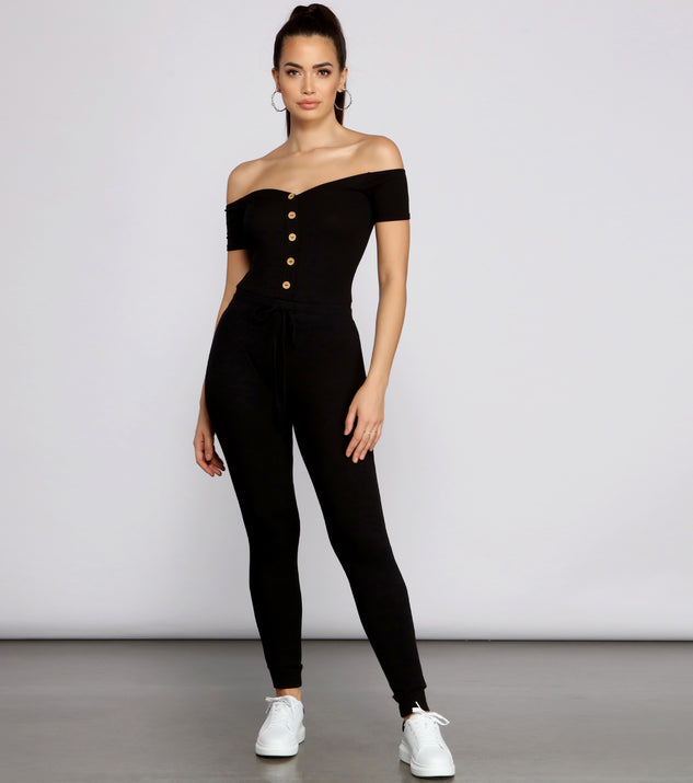 Casually Chic Off The Shoulder Catsuit provides a stylish start to creating your best summer outfits of the season with on-trend details for 2023!