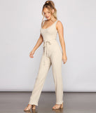 Simply Chic Tie-Waist Jumpsuit provides a stylish start to creating your best summer outfits of the season with on-trend details for 2023!