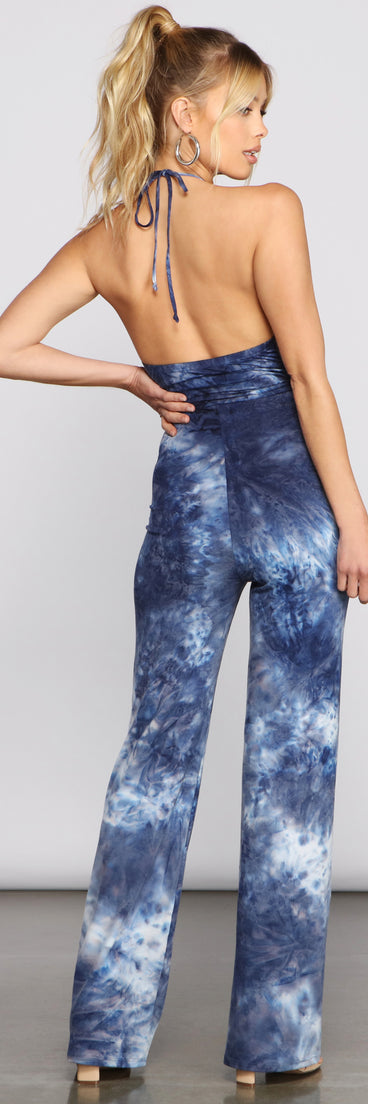 Retro Babe Tie-Dye Jumpsuit is a fire pick to create 2023 festival outfits, concert dresses, outfits for raves, or to complete your best party outfits or clubwear!