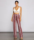 Sassy Striped Wide-Leg Pants provides a stylish start to creating your best summer outfits of the season with on-trend details for 2023!
