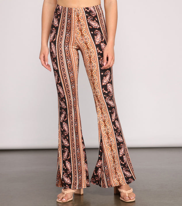 Good Vibes Paisley Flared Pants | Windsor